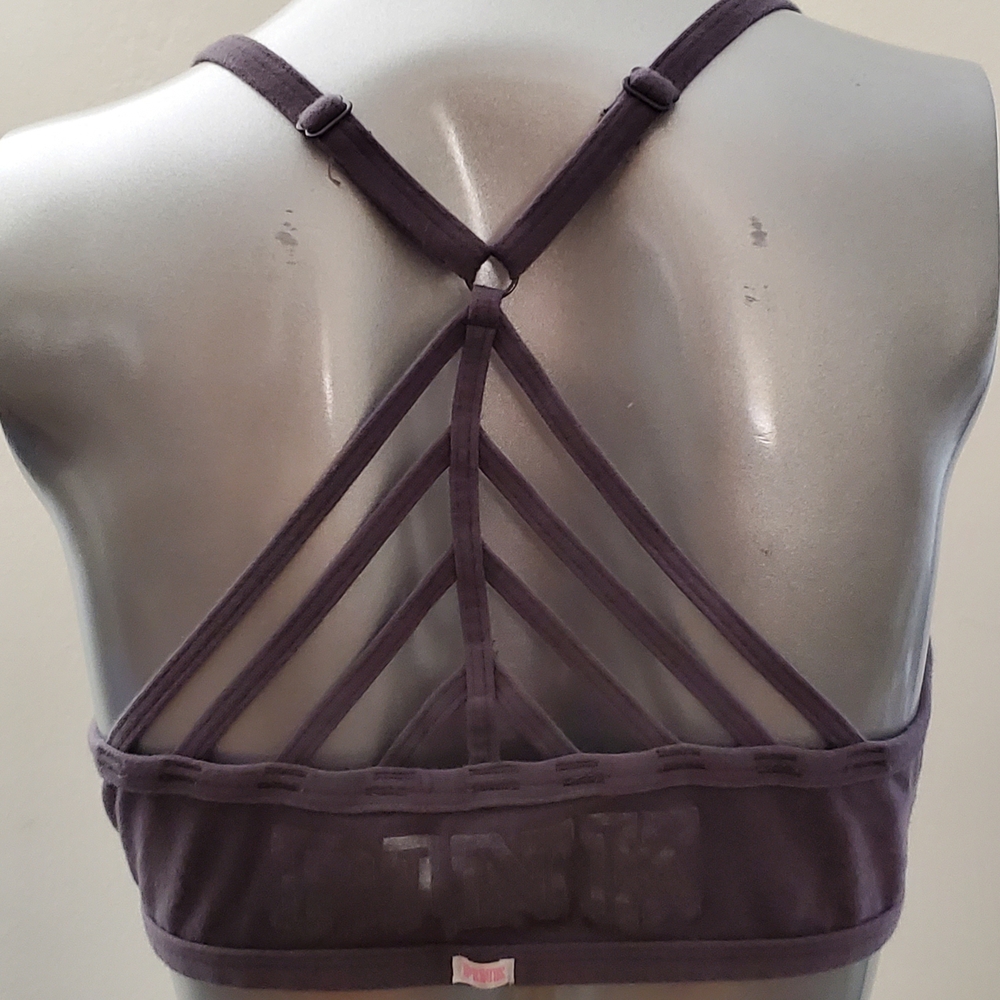 Victoria's Secret Pink Strappy Back Bralette Set of 2 - Picture 4 of 11